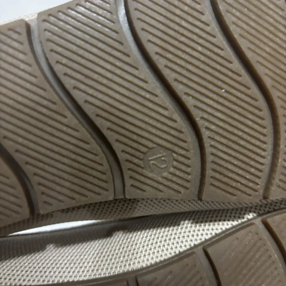 Cvistpieo Loafers Women's Nude Beige Slip On Work Flats Knit Shoes Size 12
